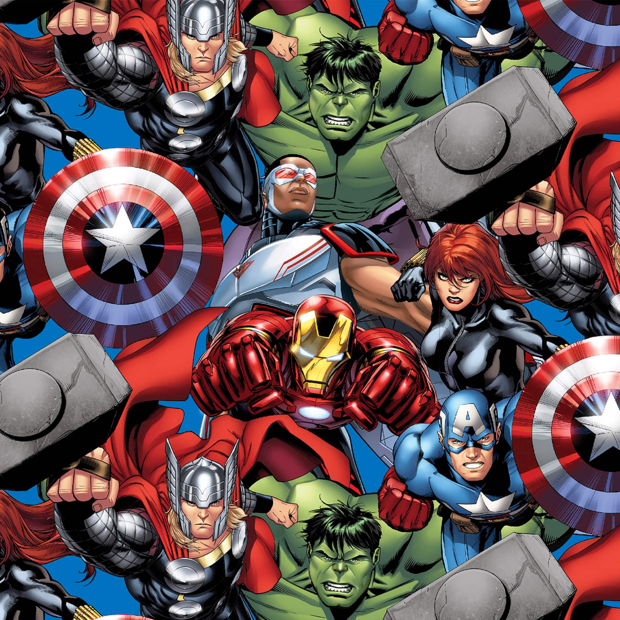 Marvel® Avengers Packed Cotton Fabric